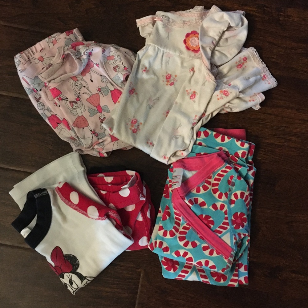 3T lot girls pajamas